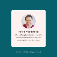 Petra Kubálková  - wellbeing, kariérové a HR poradenství