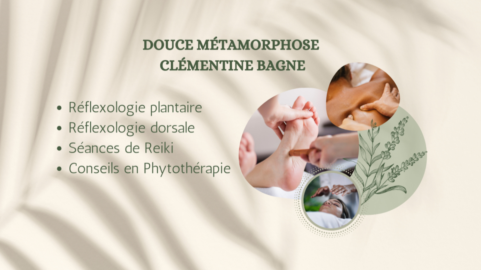 Douce métamorphose - Réflexologue