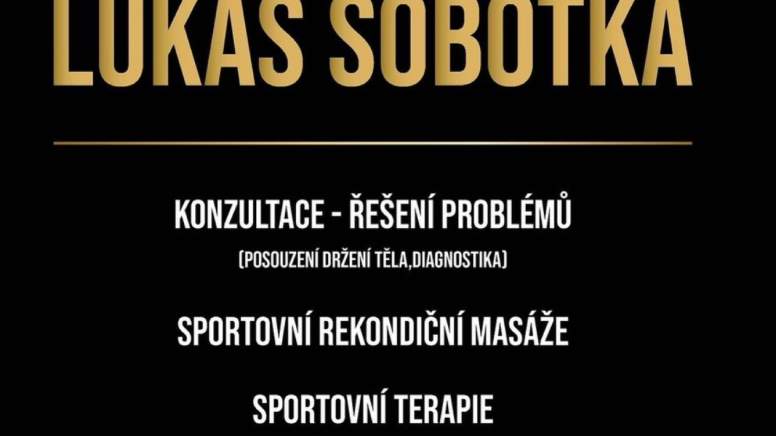 Lukáš Sobotka - Pohybový Terapeut