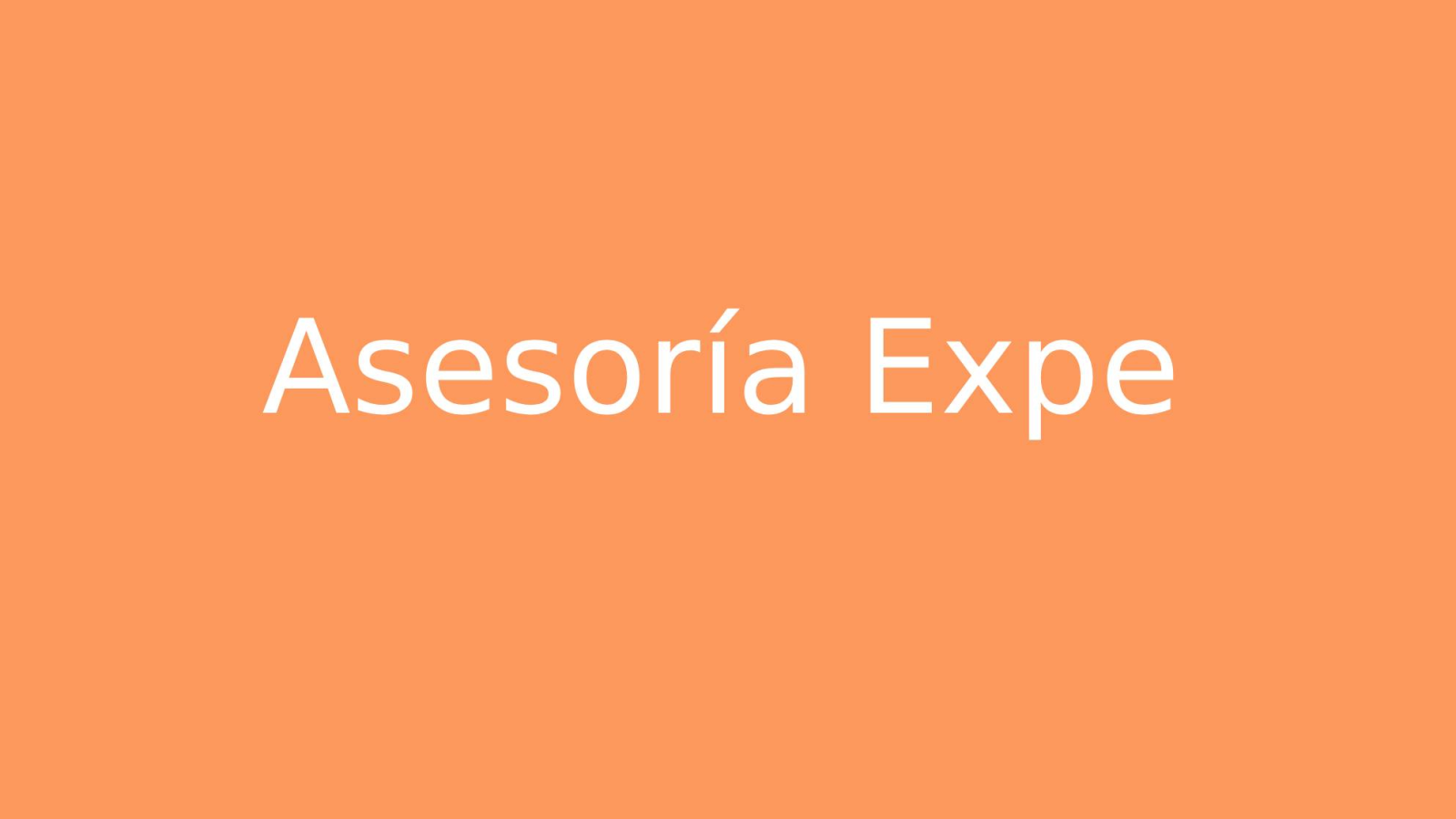 Asesoría Expe