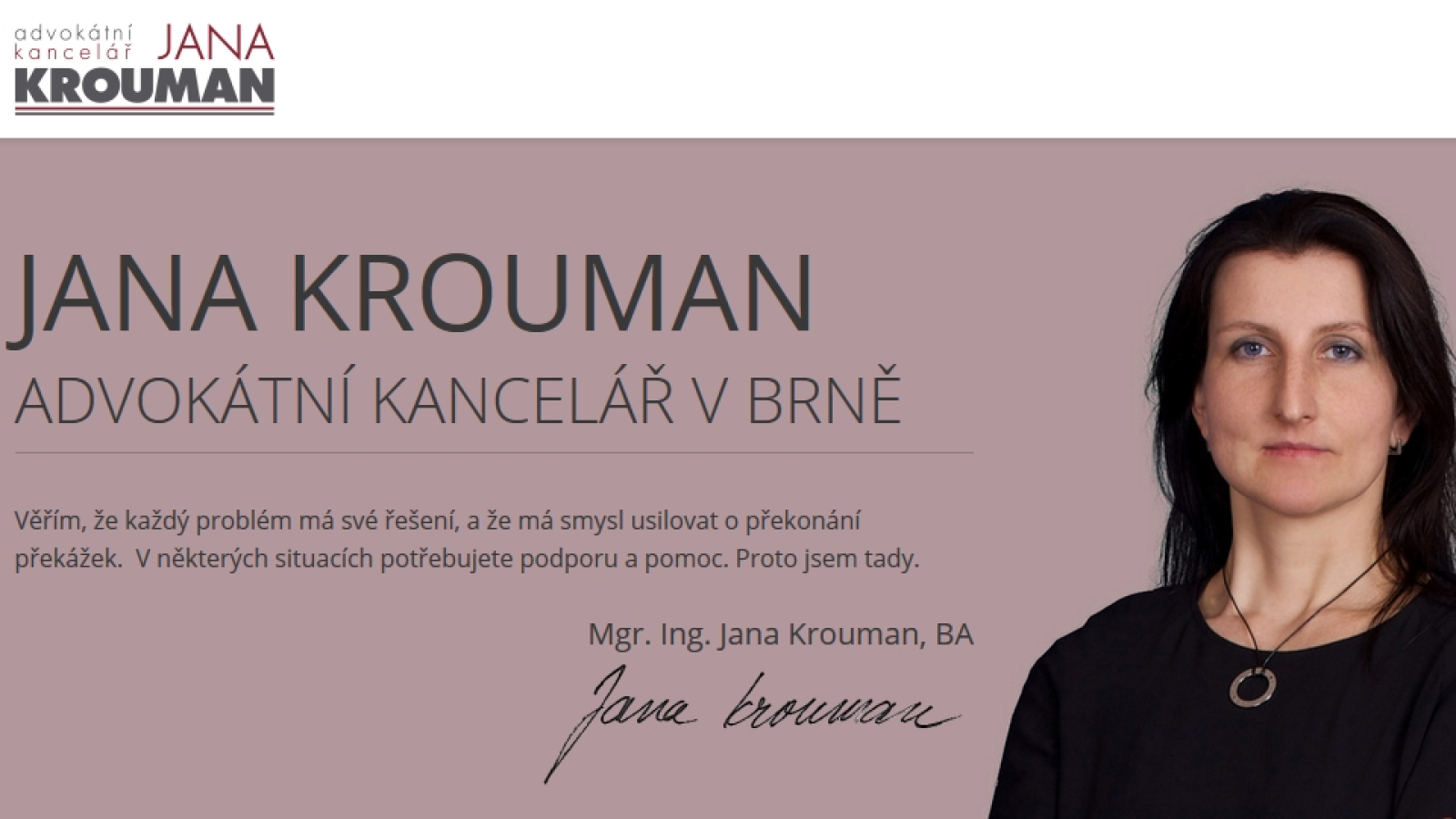 Advokátní kancelář Jana Krouman s.r.o.
