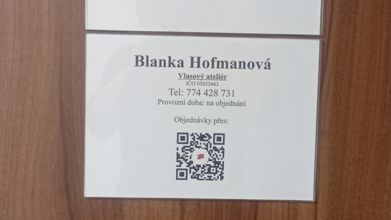 Blanka Hofmanová Vlasový ateliér