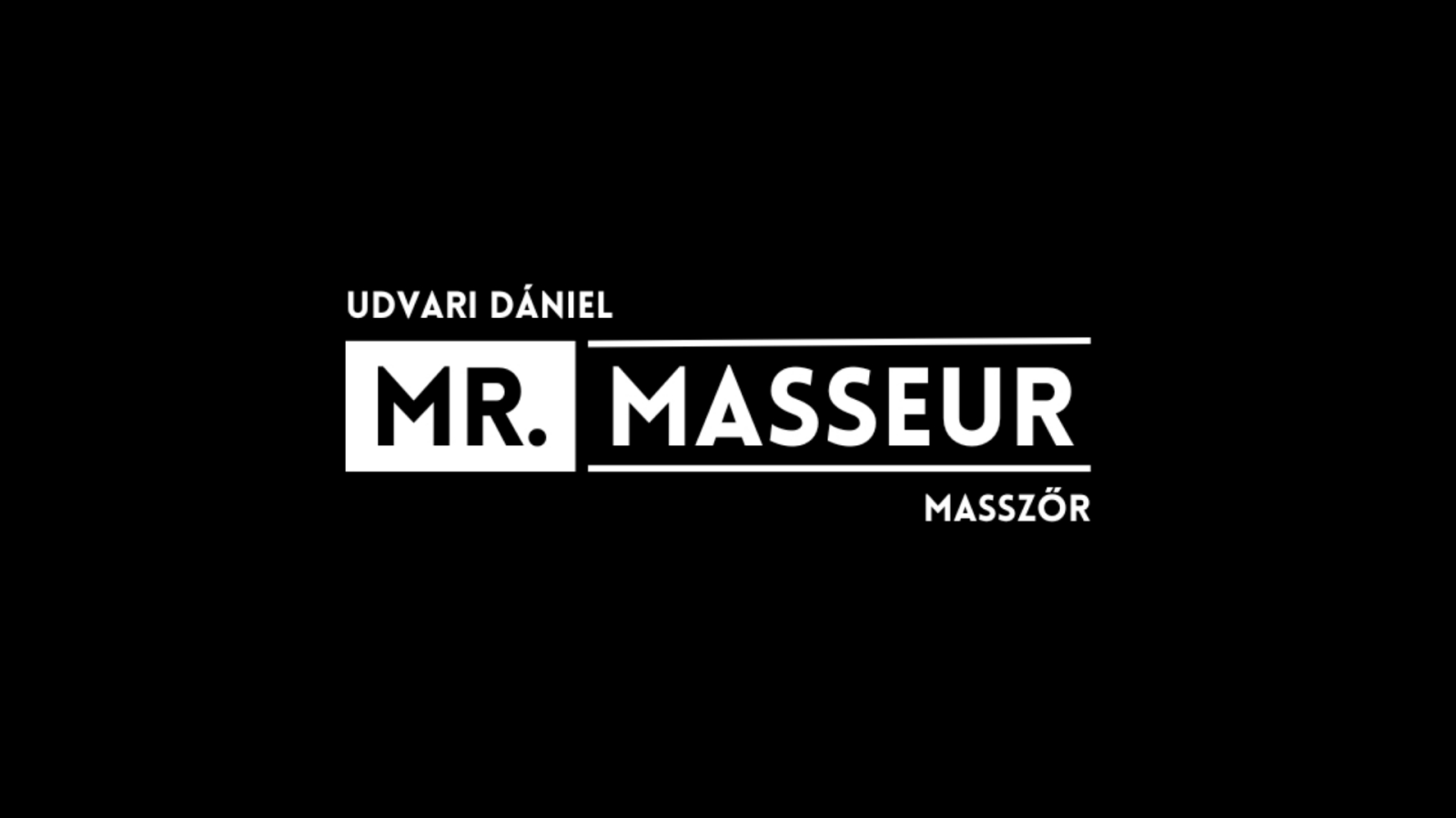 Mr. Masseur - Udvari Dani