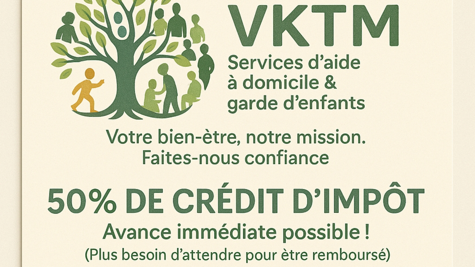 VKTM SERVICES D'AIDE À DOMICILE ET GARDE D'ENFANTS