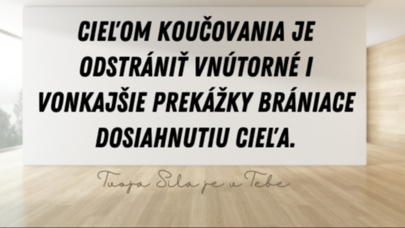 Tvoja Sila je v Tebe