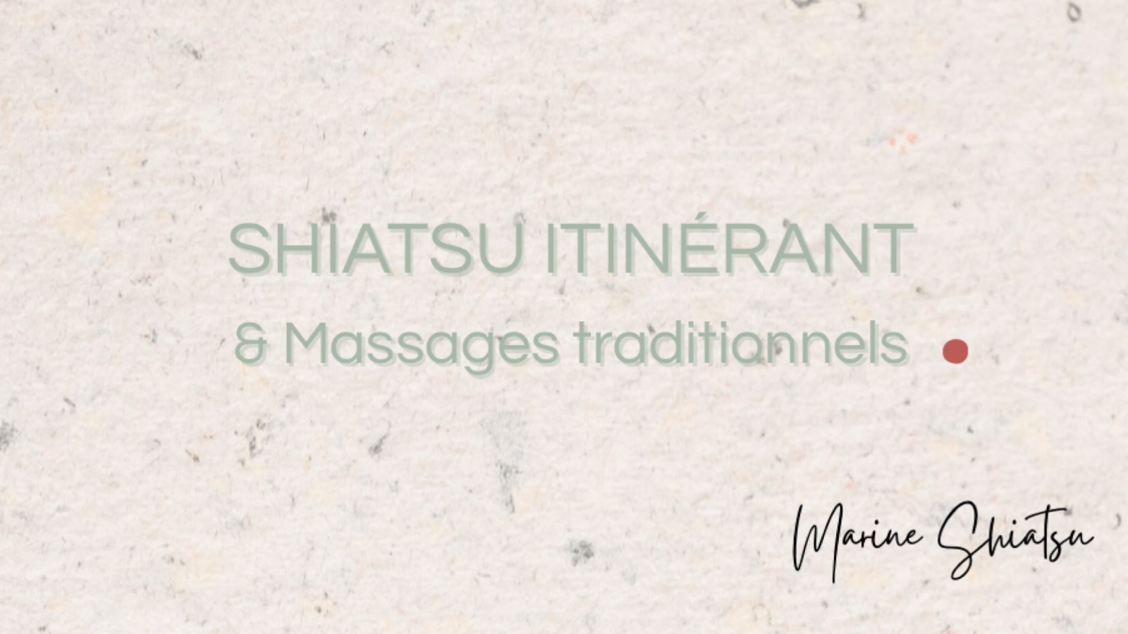 Marine Shiatsu - Atelier du Hara