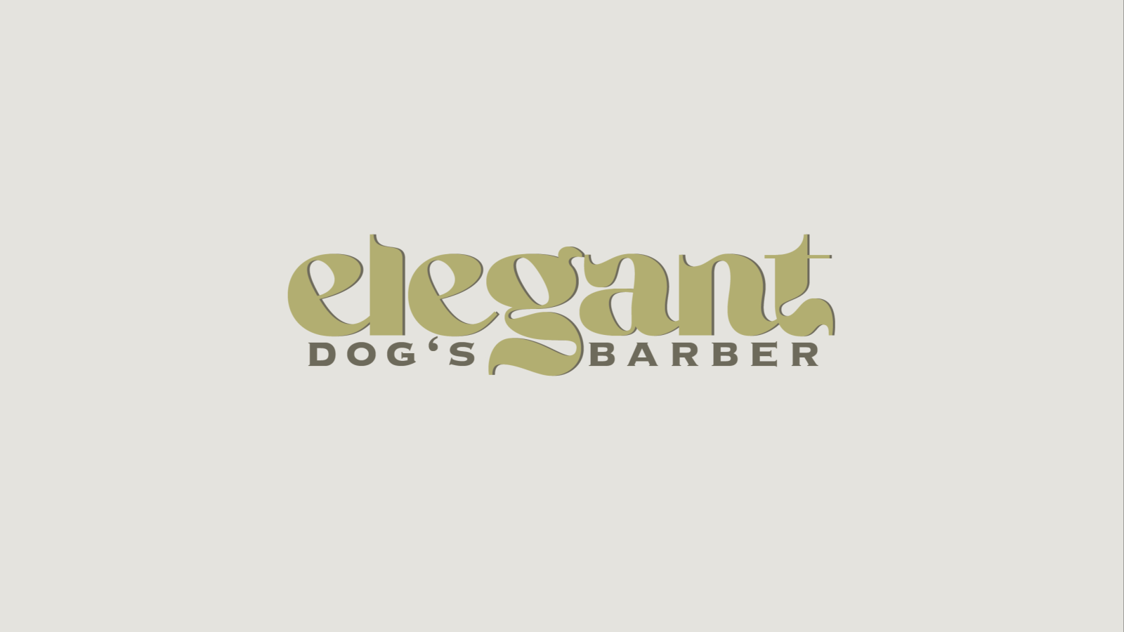 Elegant dog's barber
