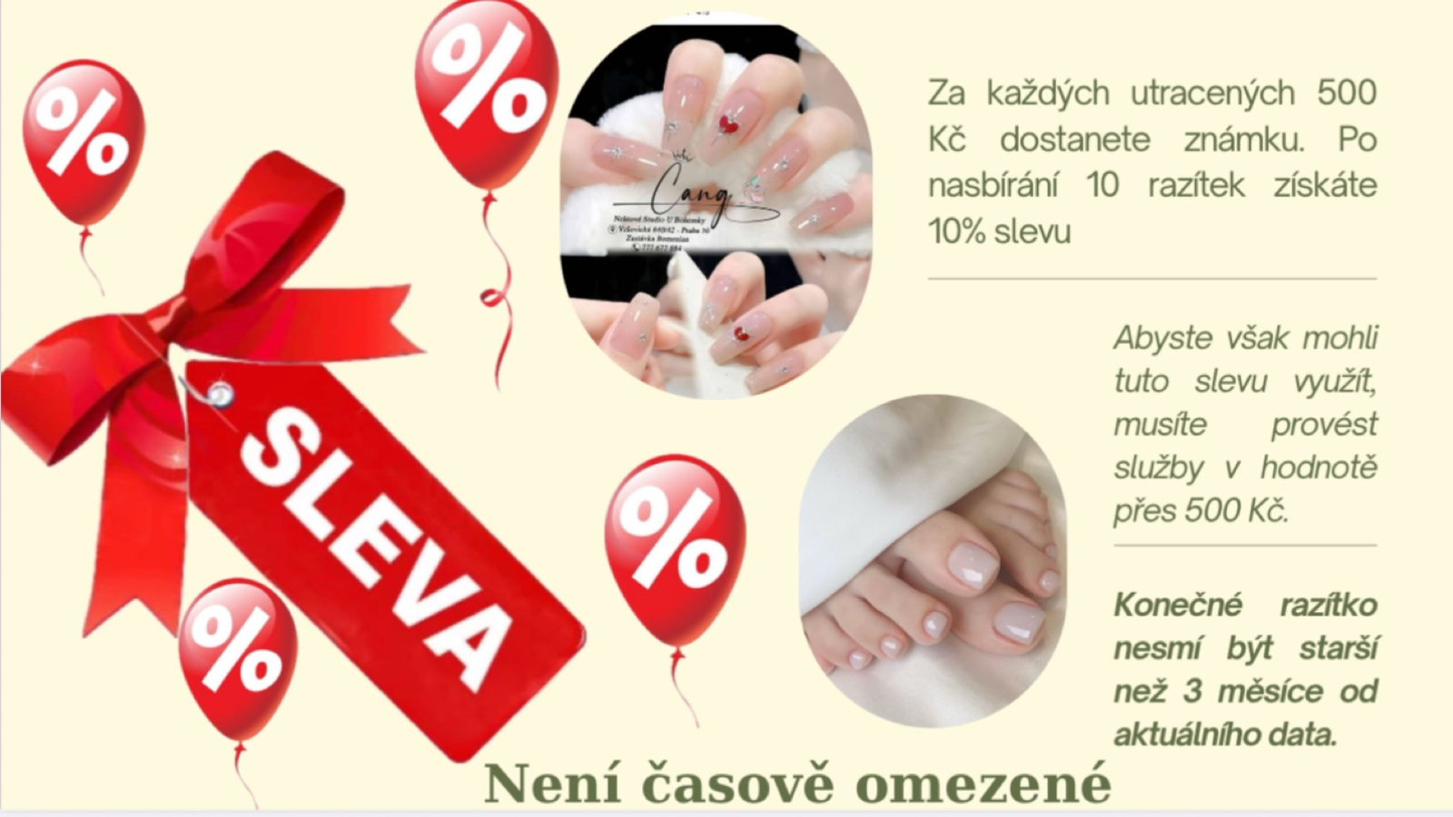 Čang nehtové studio u Bohemky