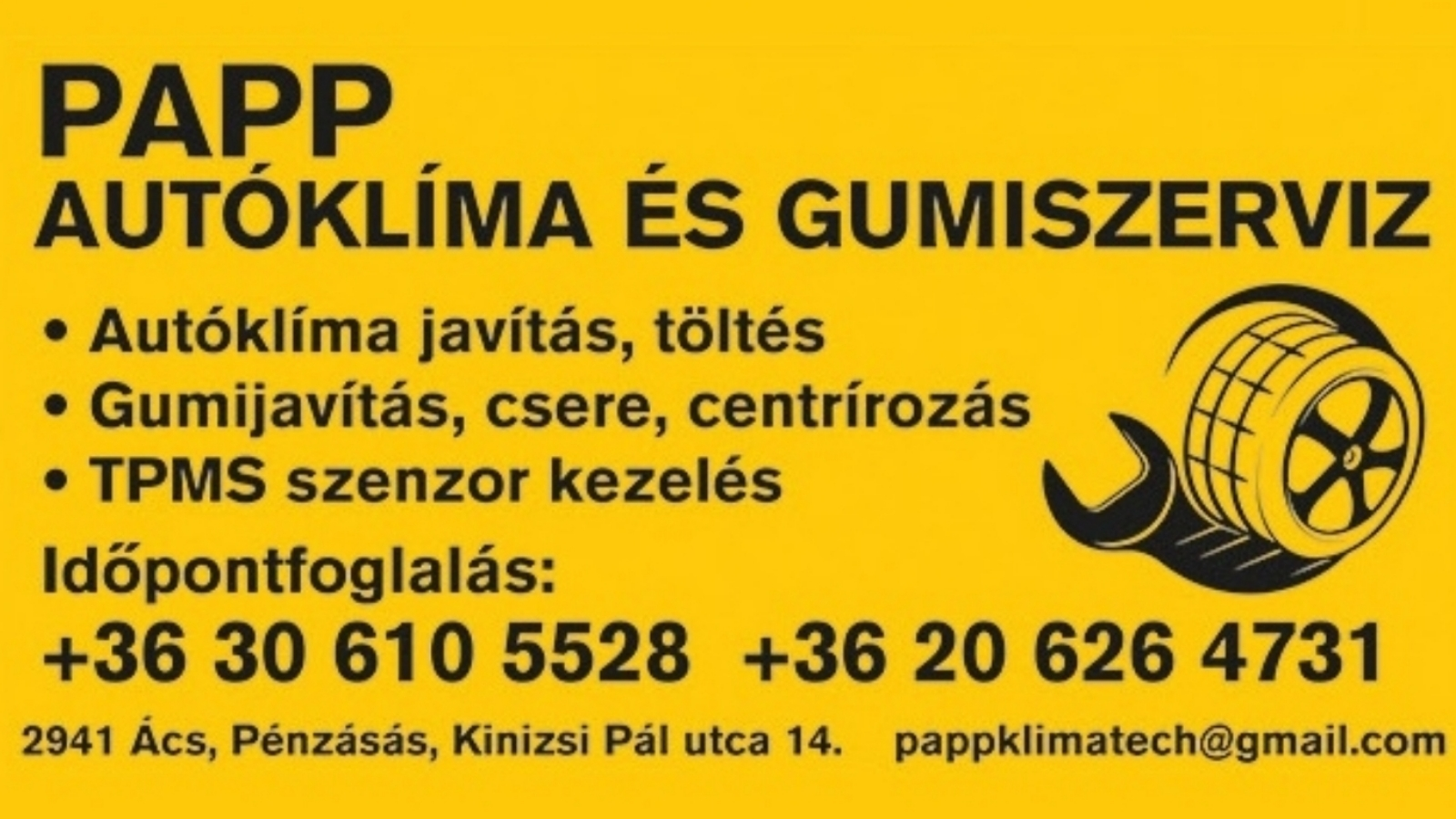 Papp Autóklíma és Gumiszerviz