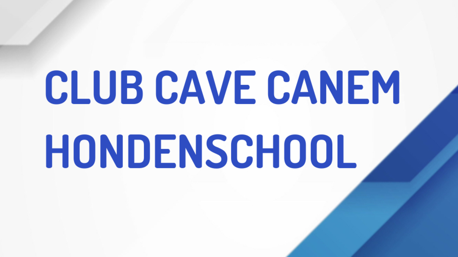 ONTHAAL Club Cave Canem