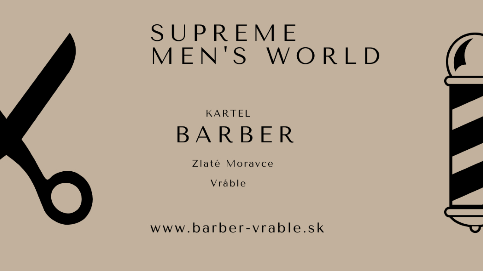 KARTEL Barber shop Zlaté Moravce