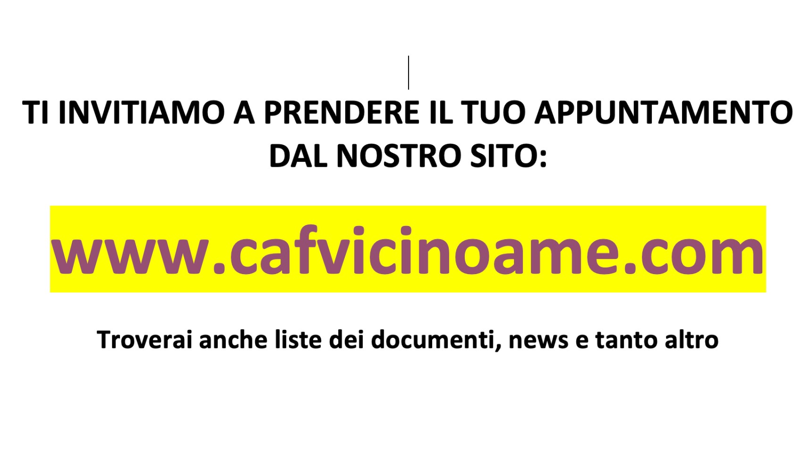 USA IL NOSTRO NUOVO SITO https://cafvicinoame.com