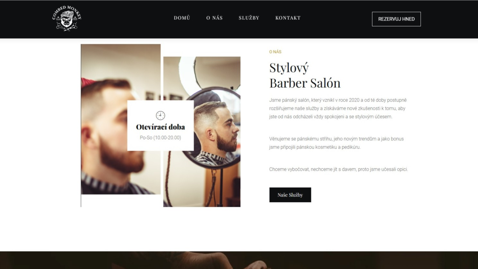 Combed Monkey - Barber Shop