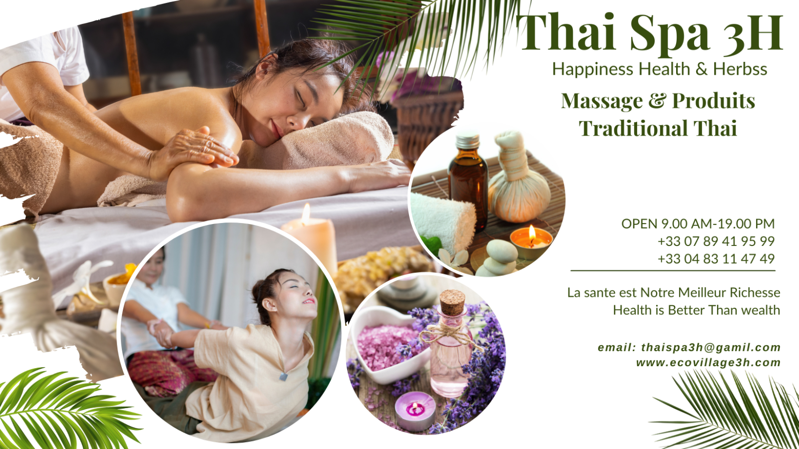 Thai Spa 3H " Transféré à Lorgues "