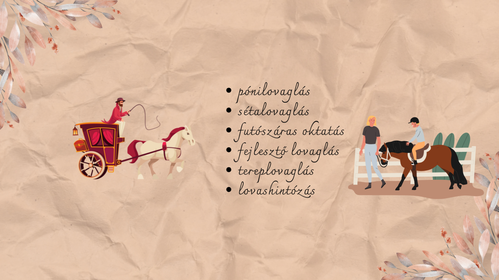 Hangoló lovasoktatás, lovasfejlesztés, lovasprogramok