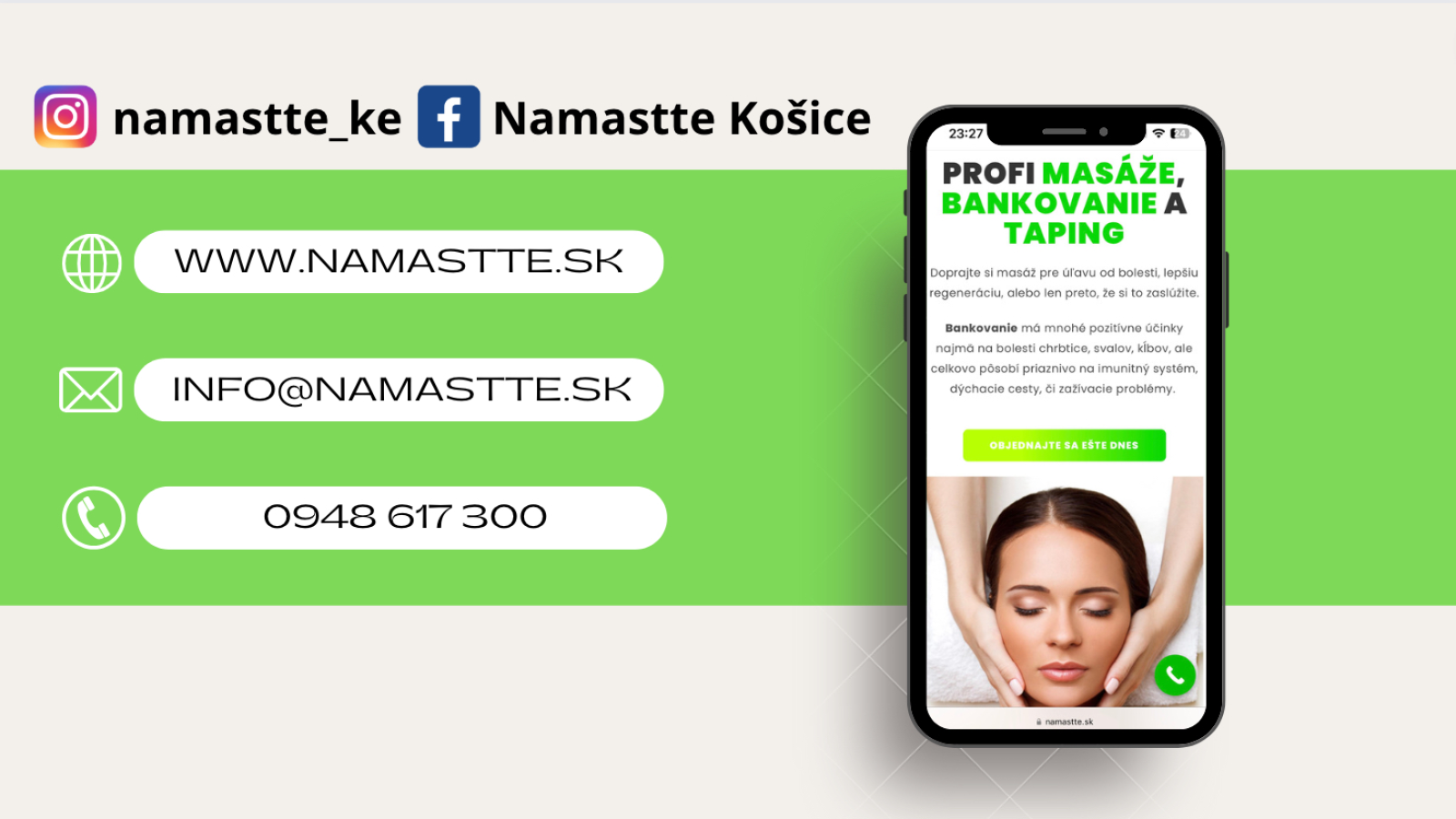Namastte.sk - Masáže Košice, Maderoterapia, Joga, Bankovanie, Te