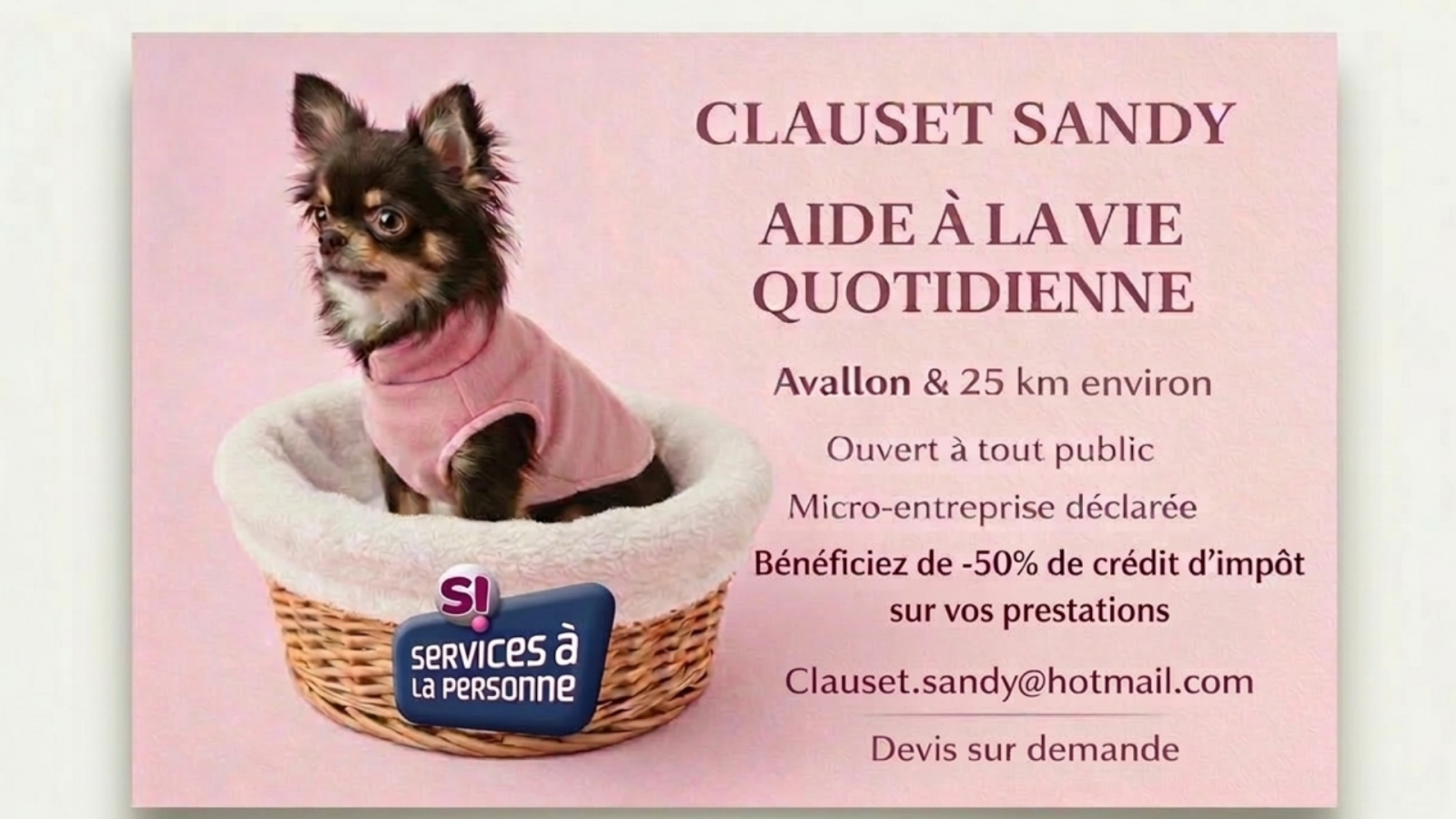 Clauset Sandy - Multi-services à domicile