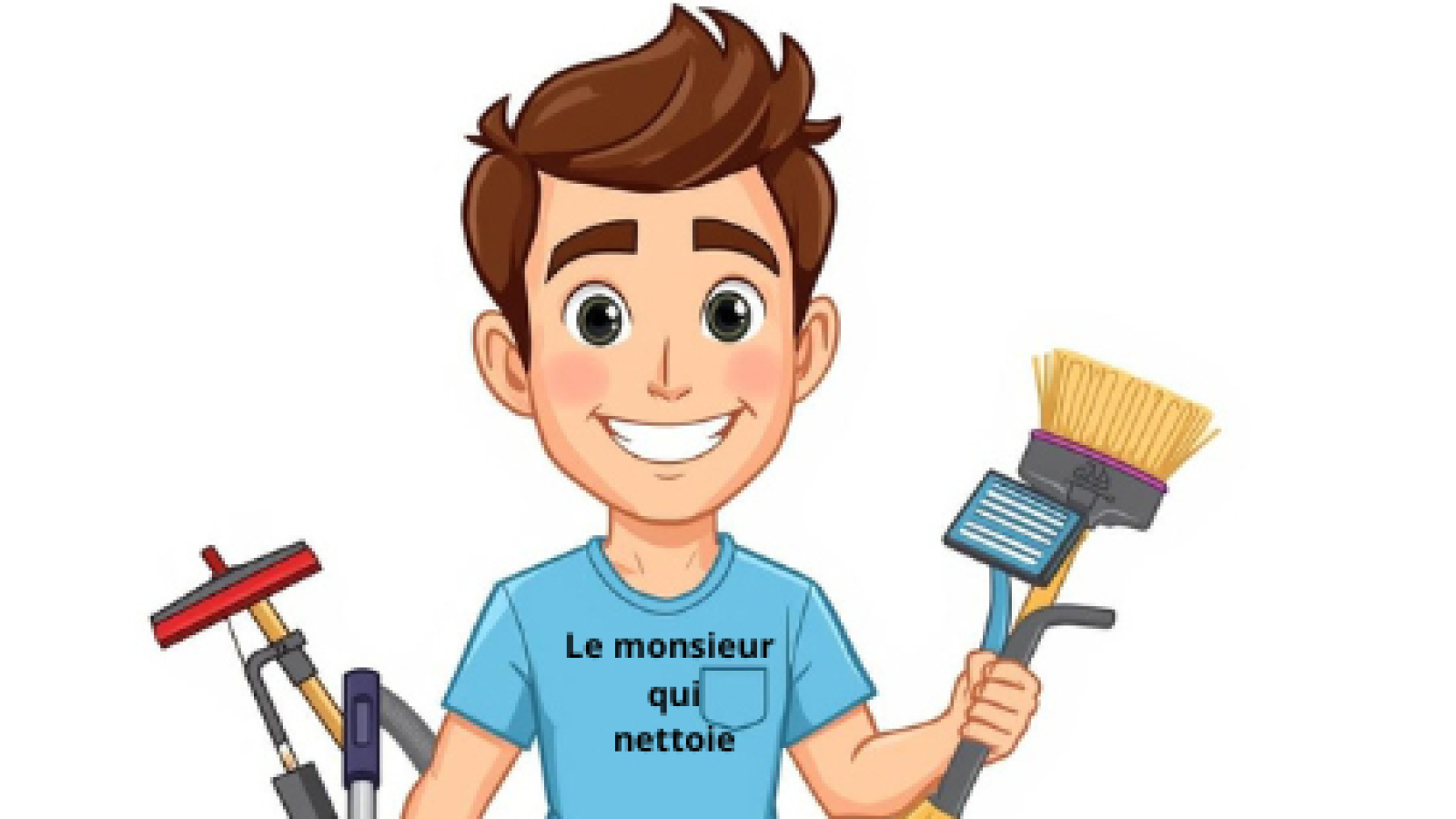 Le monsieur qui nettoie