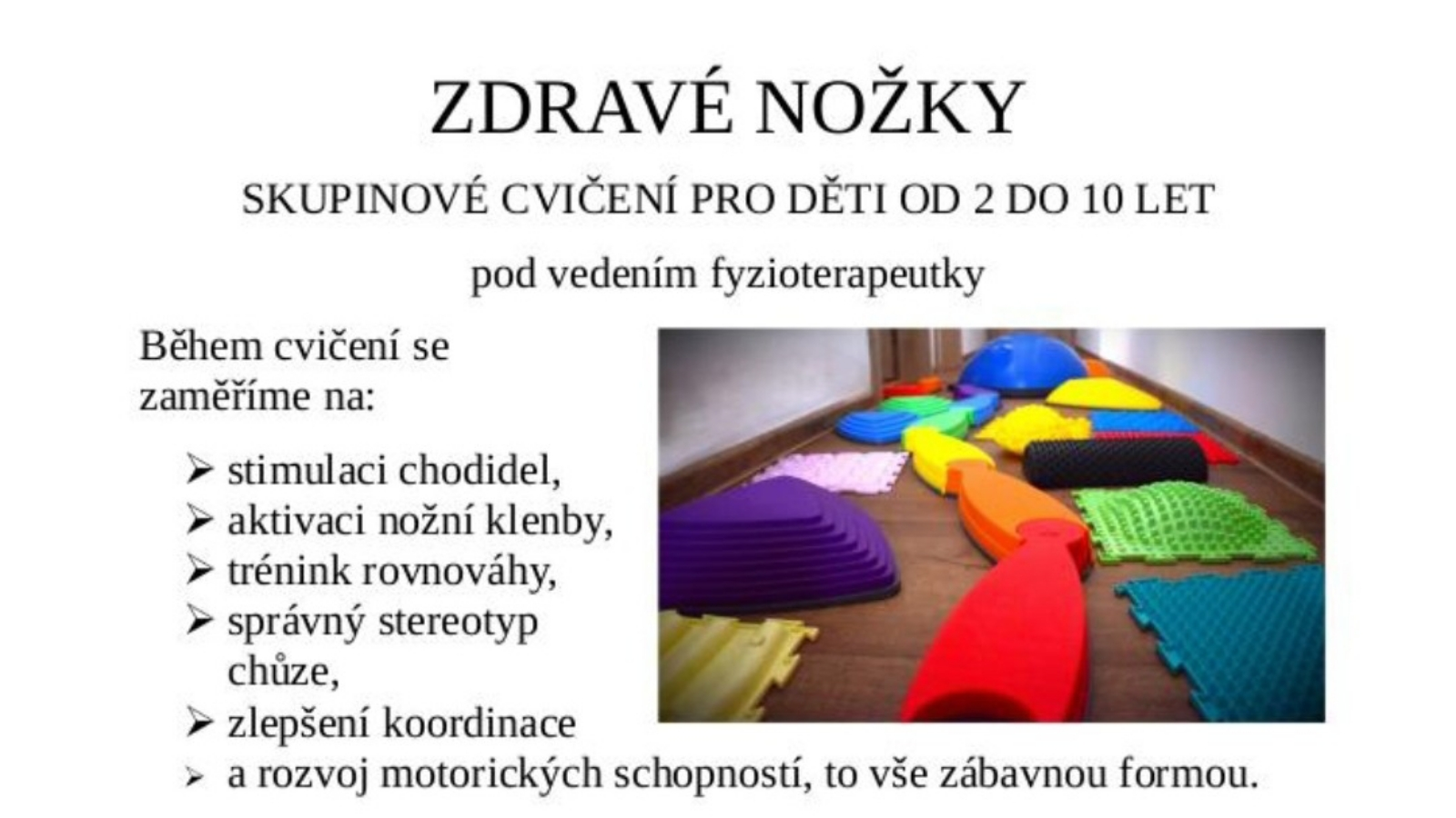 Cvičení pro zdravé nožky