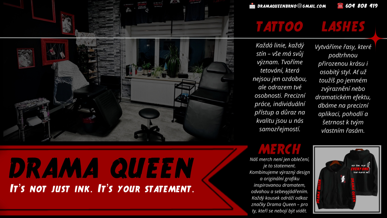 Drama Queen tattoo&lashes