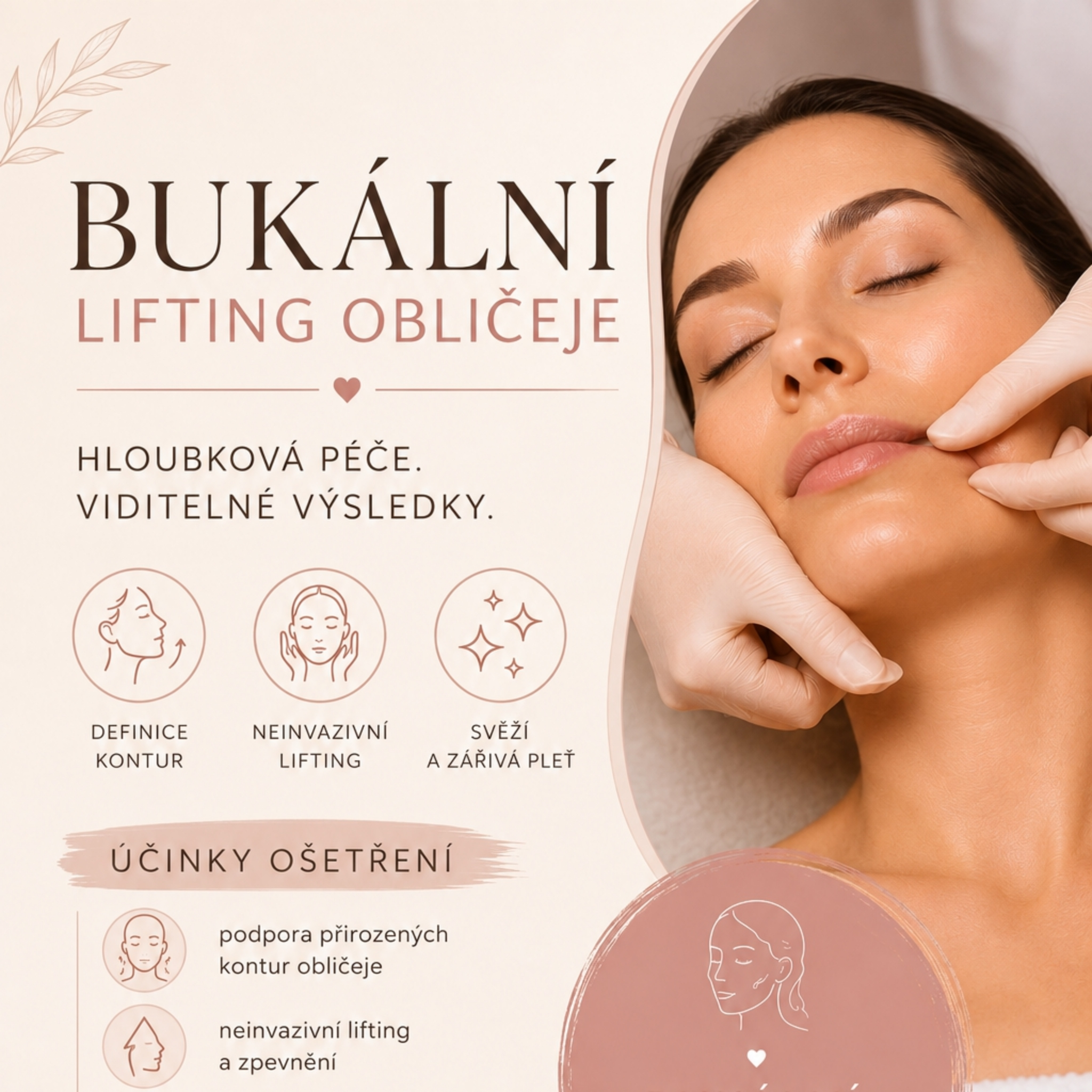 Bukální lifting obličeje - KONTURY