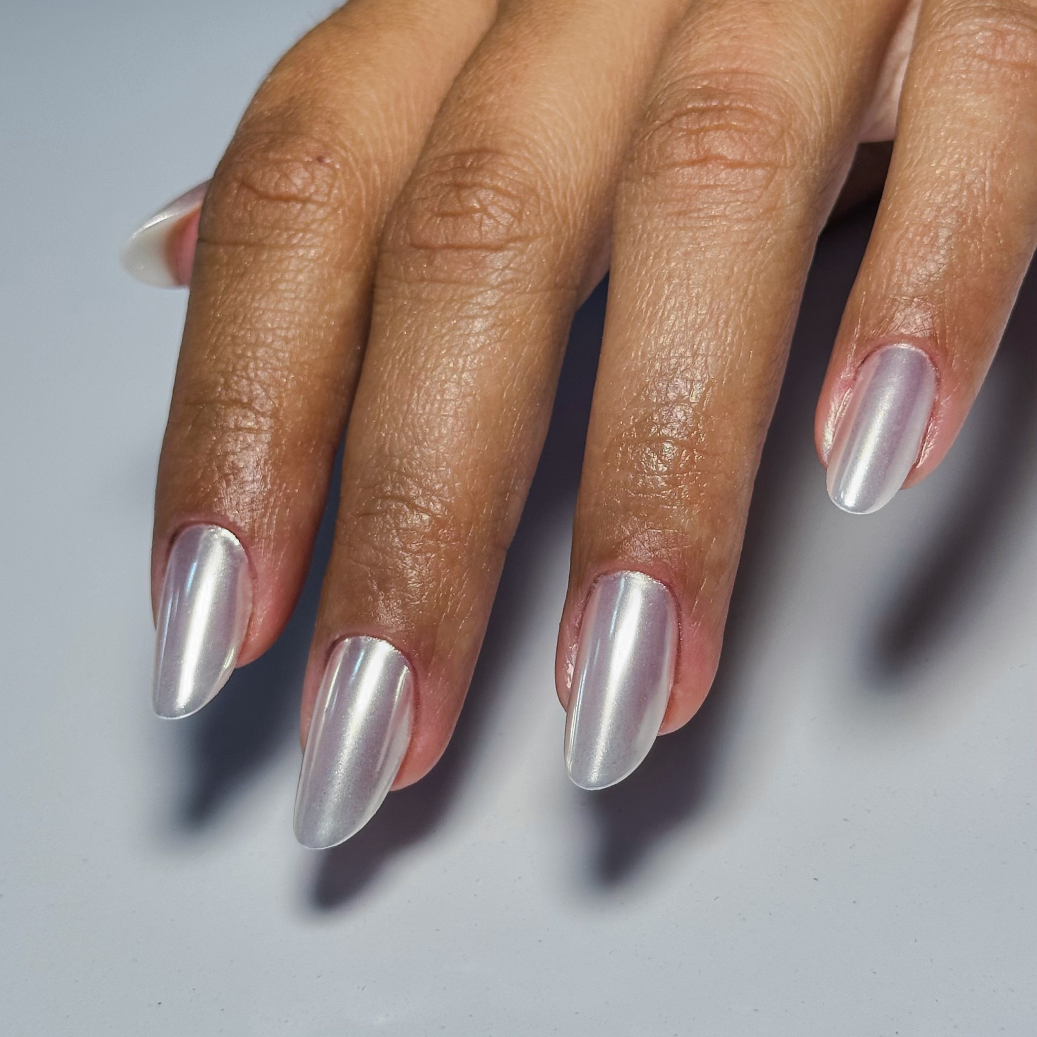 Alongamento no molde f1, com esmaltação em gel