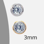 1 boucle d'oreille Crystal