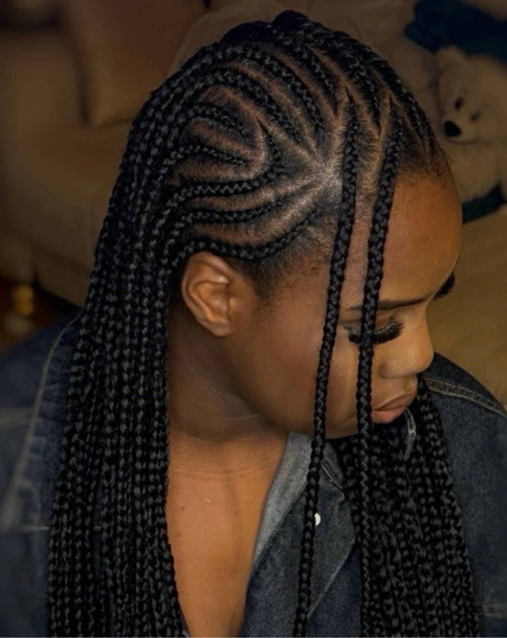 Fulani braids (mèches comprises)