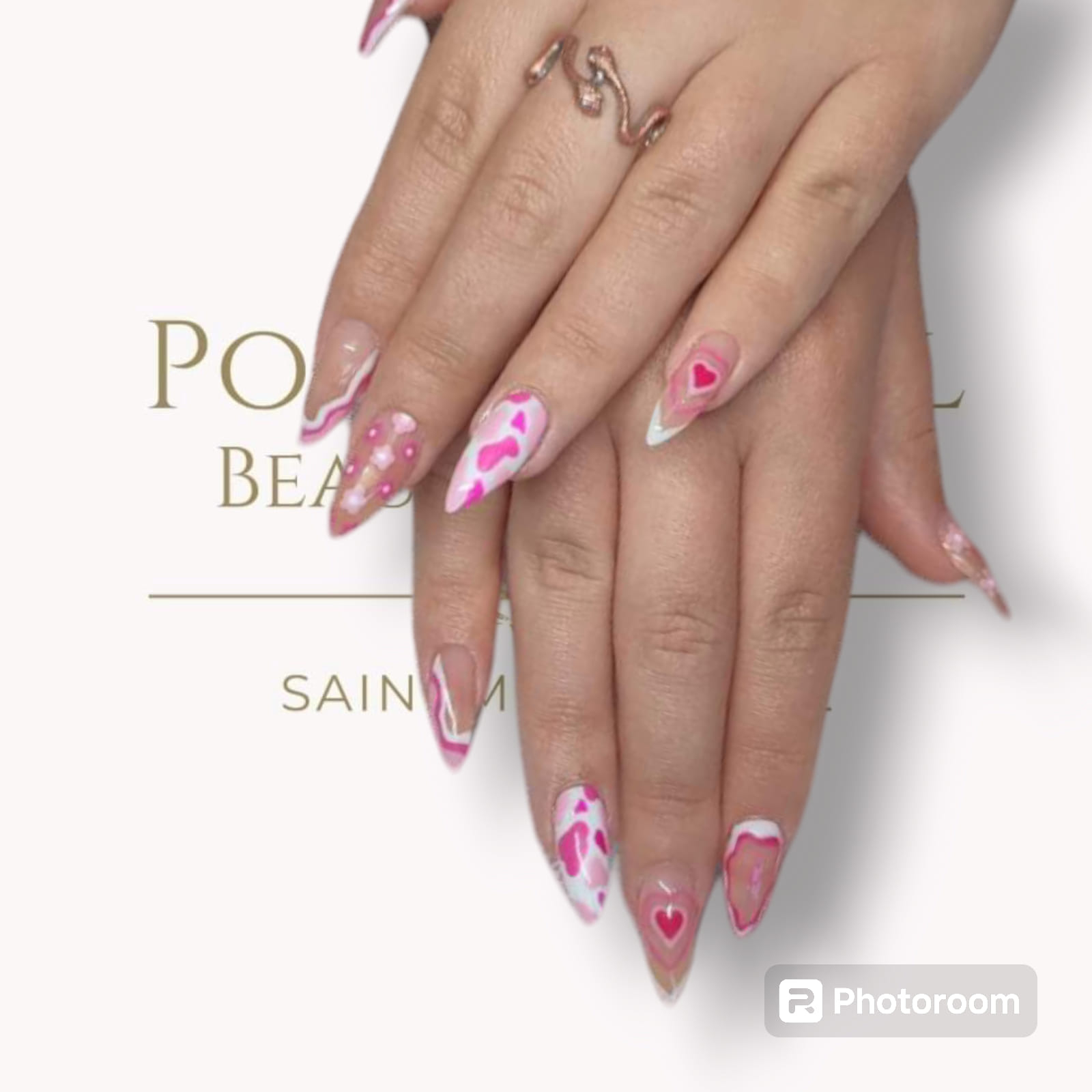 Retouche pose américaine avec nail art de prestige