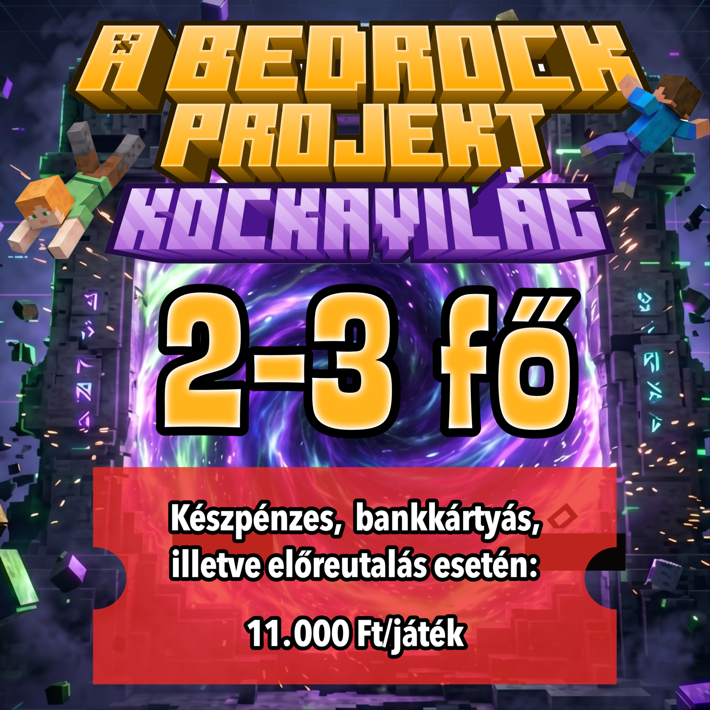 Bedrock Projekt Kockavilág 2-3 Fő