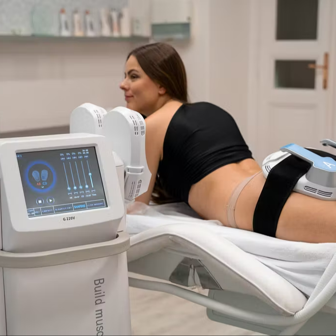 EMSlim procedura - Dvě partie