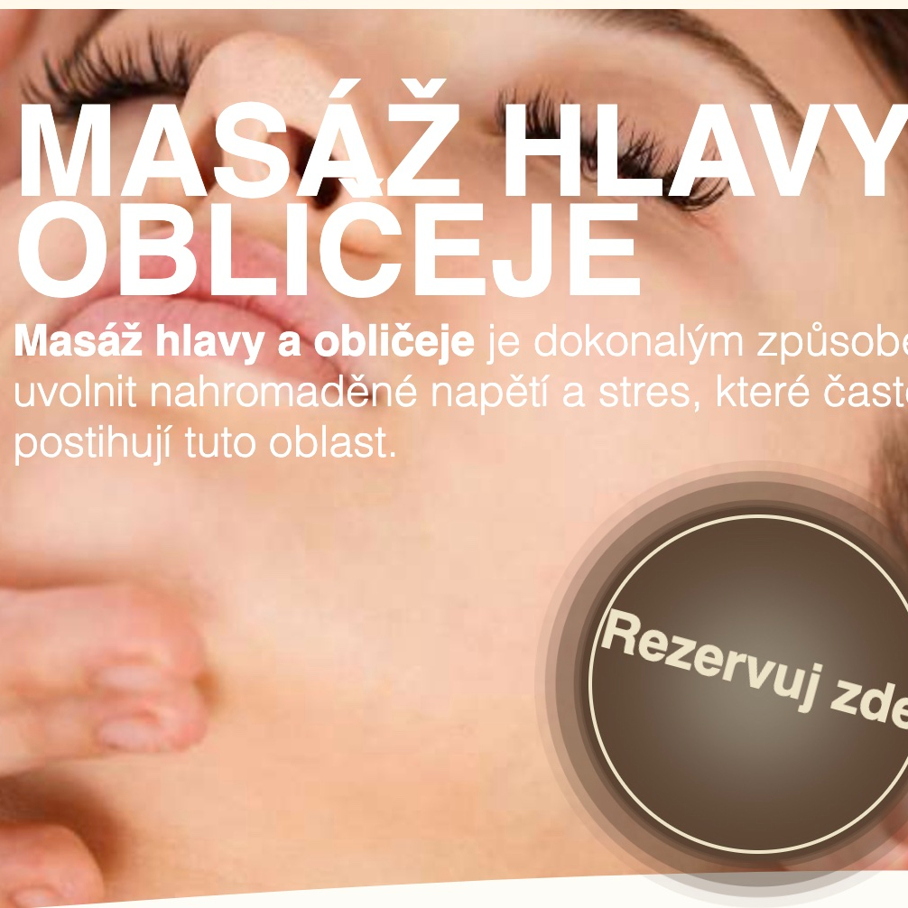 Masáž hlavy a obličeje