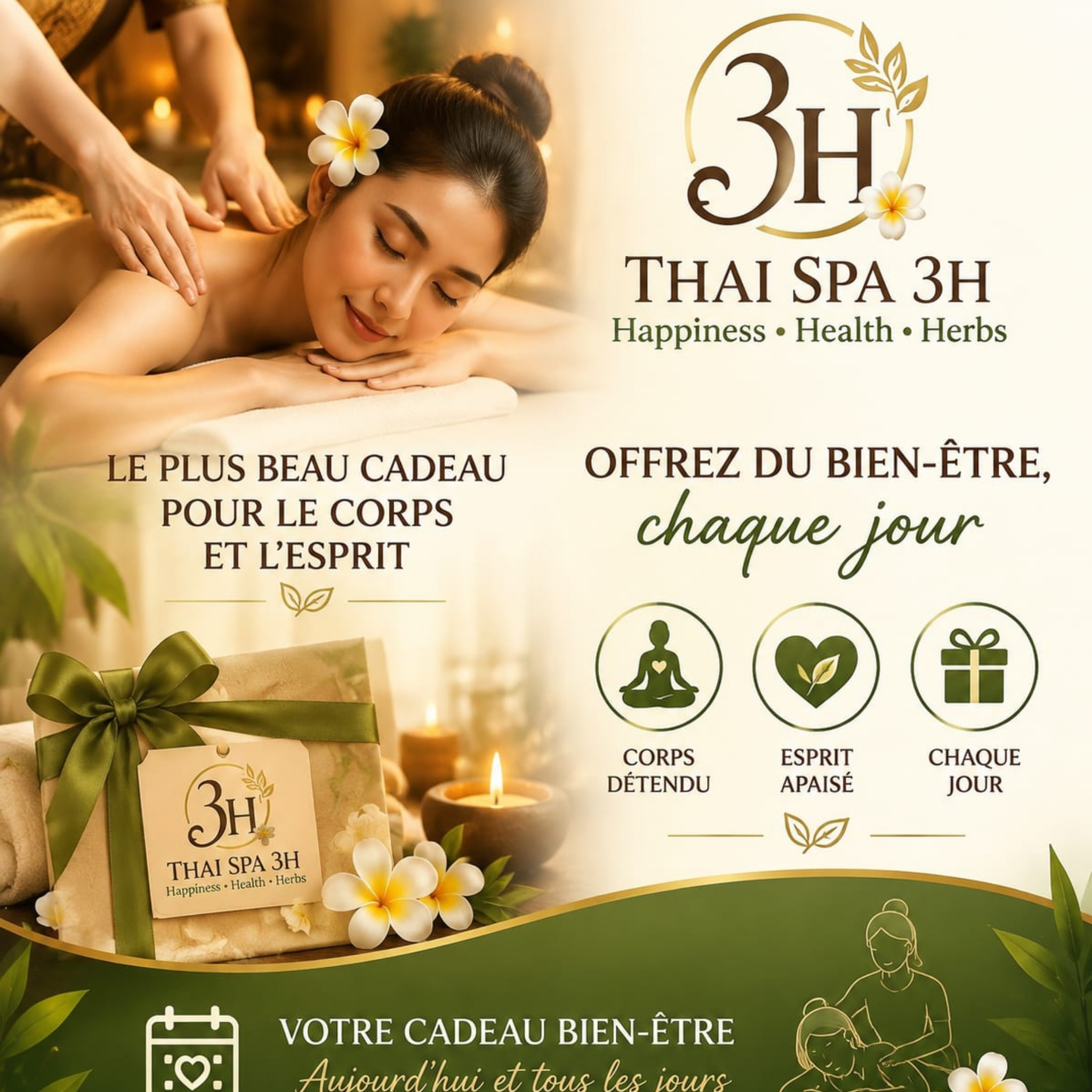 90 minutes Choisissez votre Prestation sur place