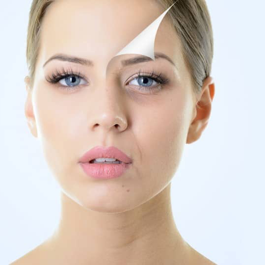 Traitement photorajeunissement visage