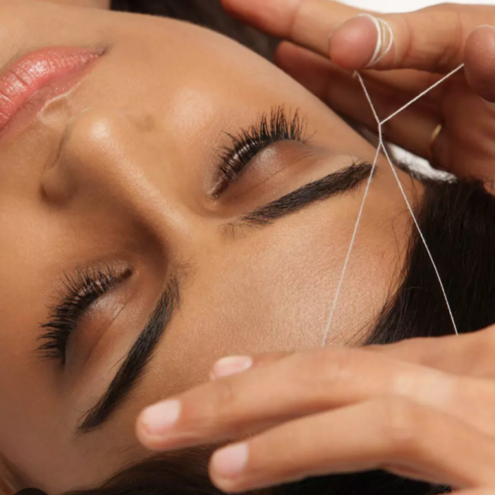 Epilation visage complet au fil