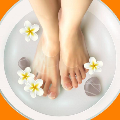 Mokrá pedikúra + lakování