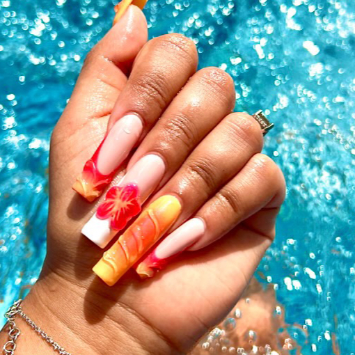 REMPLISSAGE GEL AVEC NAIL ART NIVEAU 3