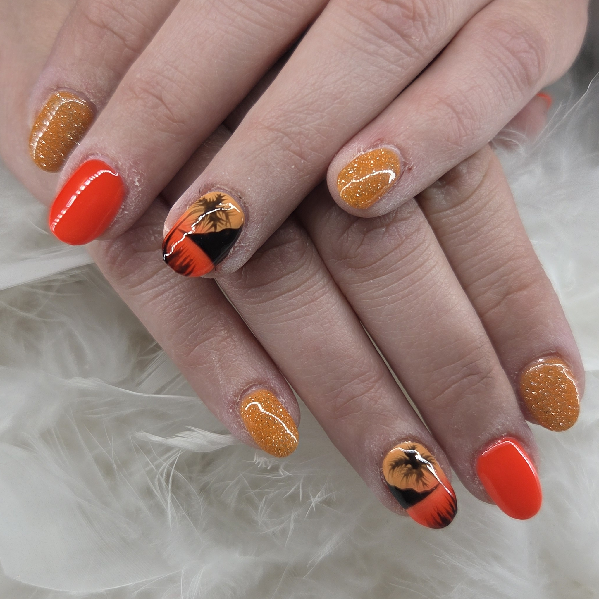 Nail art simple 1 doigt