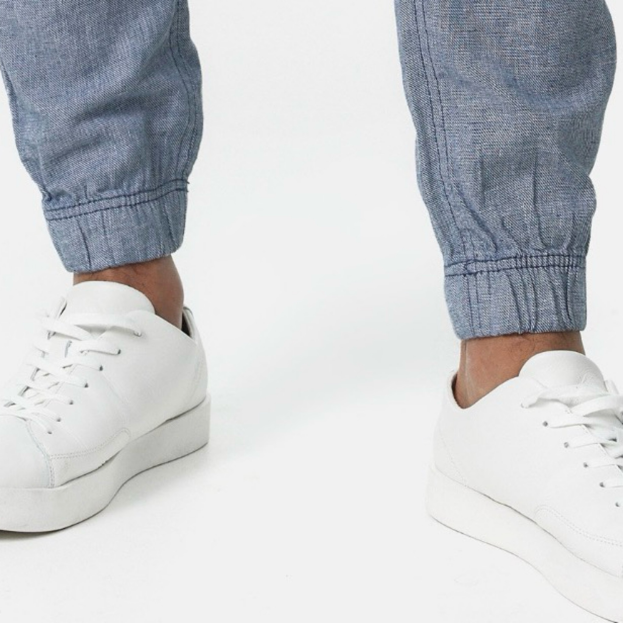 Bas de pantalon avec bandeau rapporté