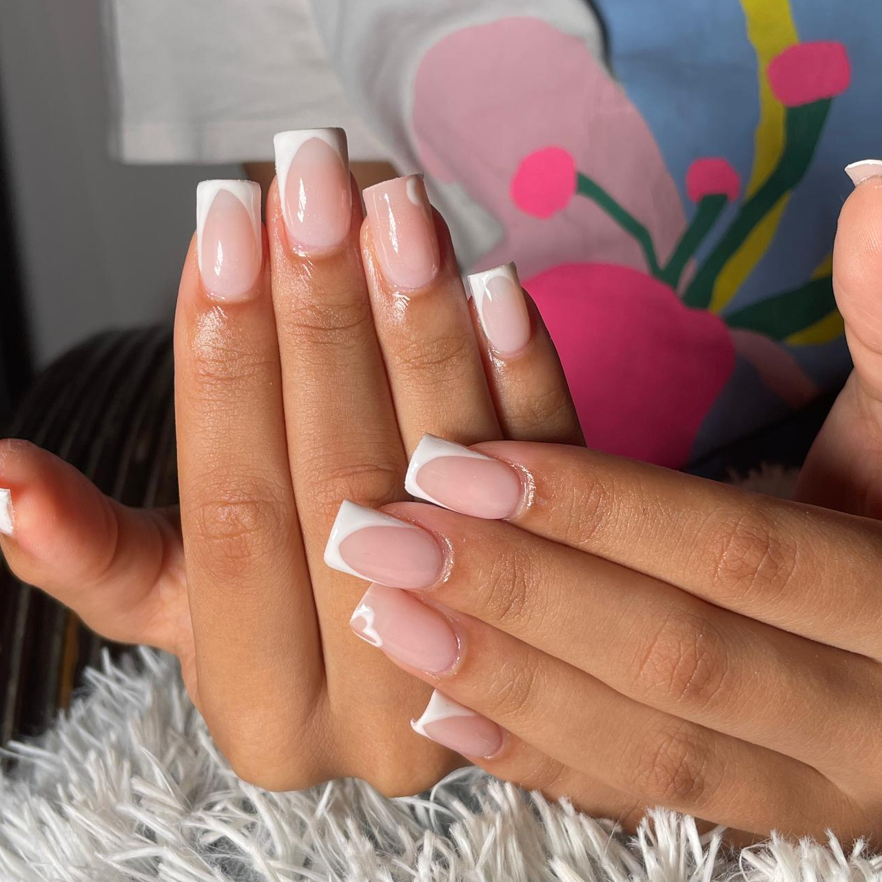 Manicure French courte