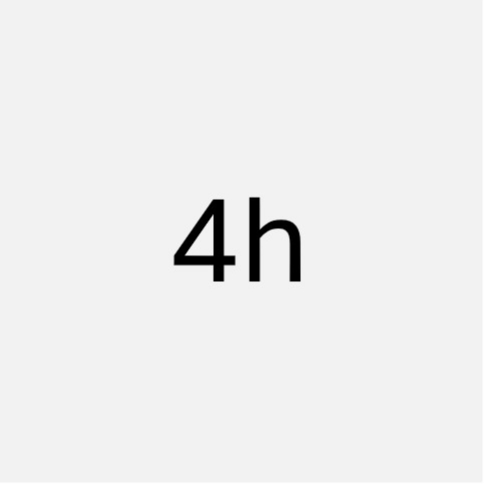 Horas adaptáveis - 4 horas