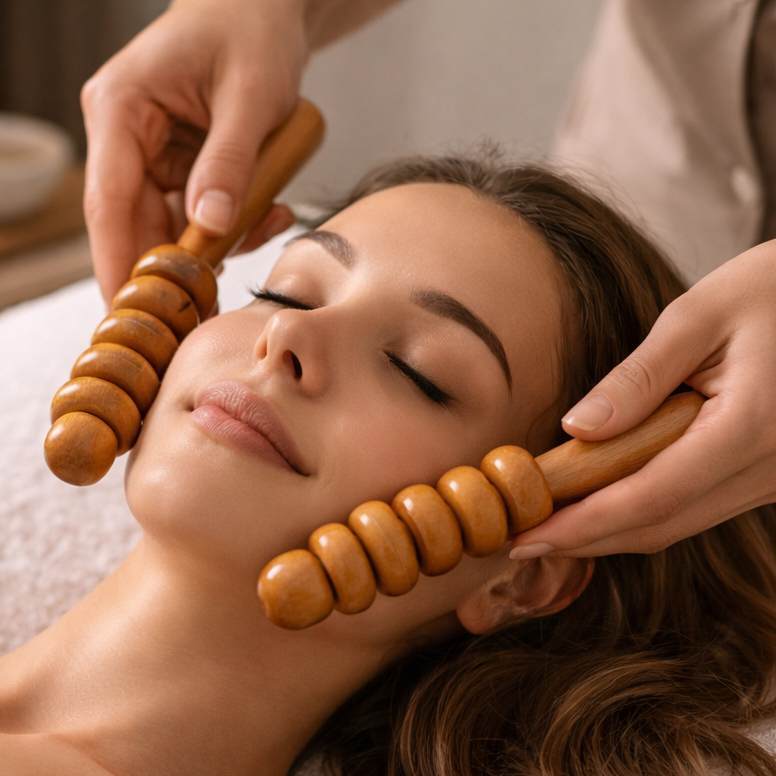 Cure de 5 sance de madérotherapie du visage