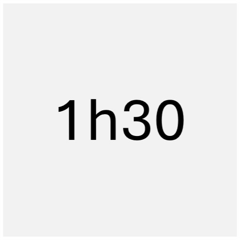Horas adaptáveis - 1 hora e meia