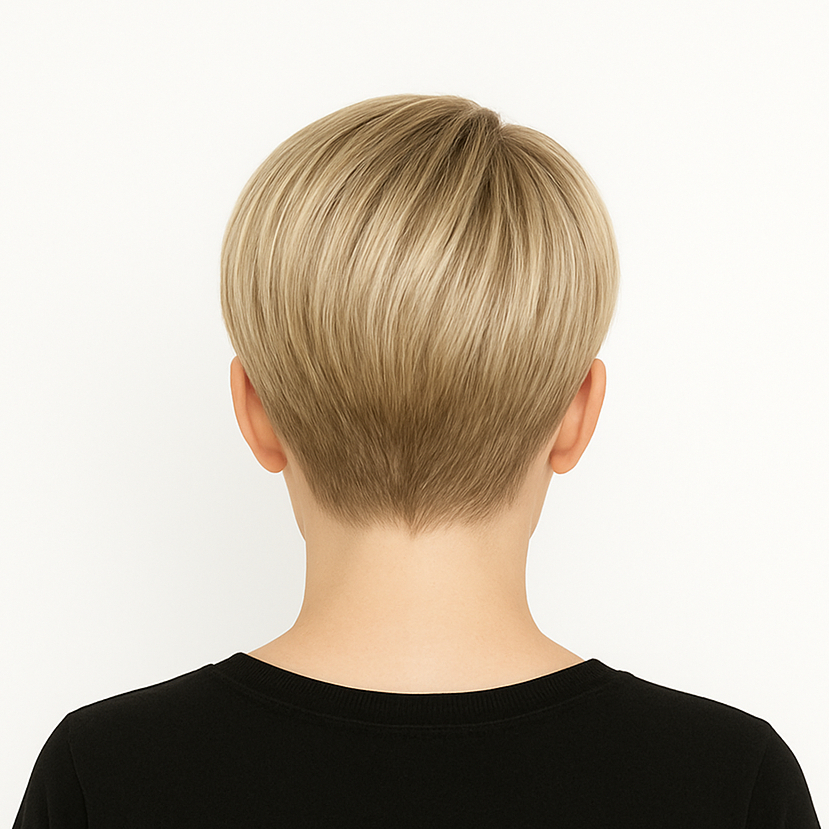 Melír - krátké vlasy (délka k uším) jemné prosvětlení