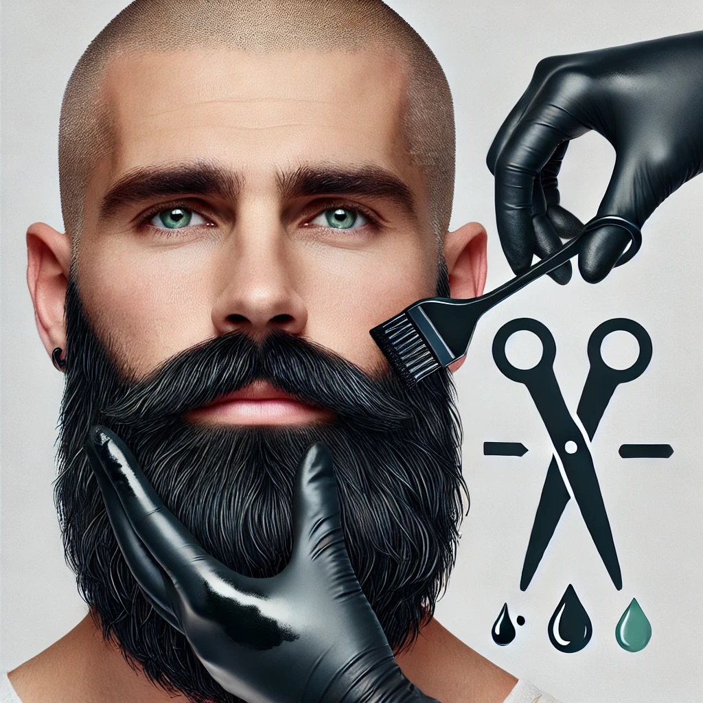 Úprava vousů + Barvení vousů / Beard grooming + Beard dyeing