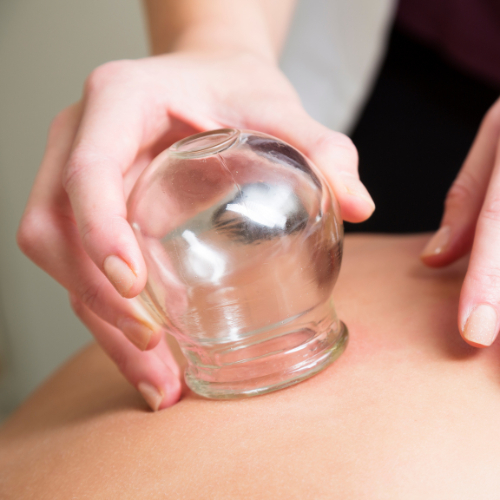 Masáž baňkou zad a šíje