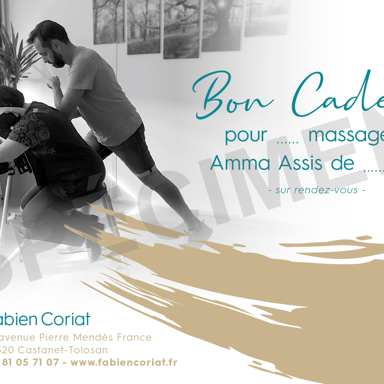 Bon cadeau Amma assis 20 minutes