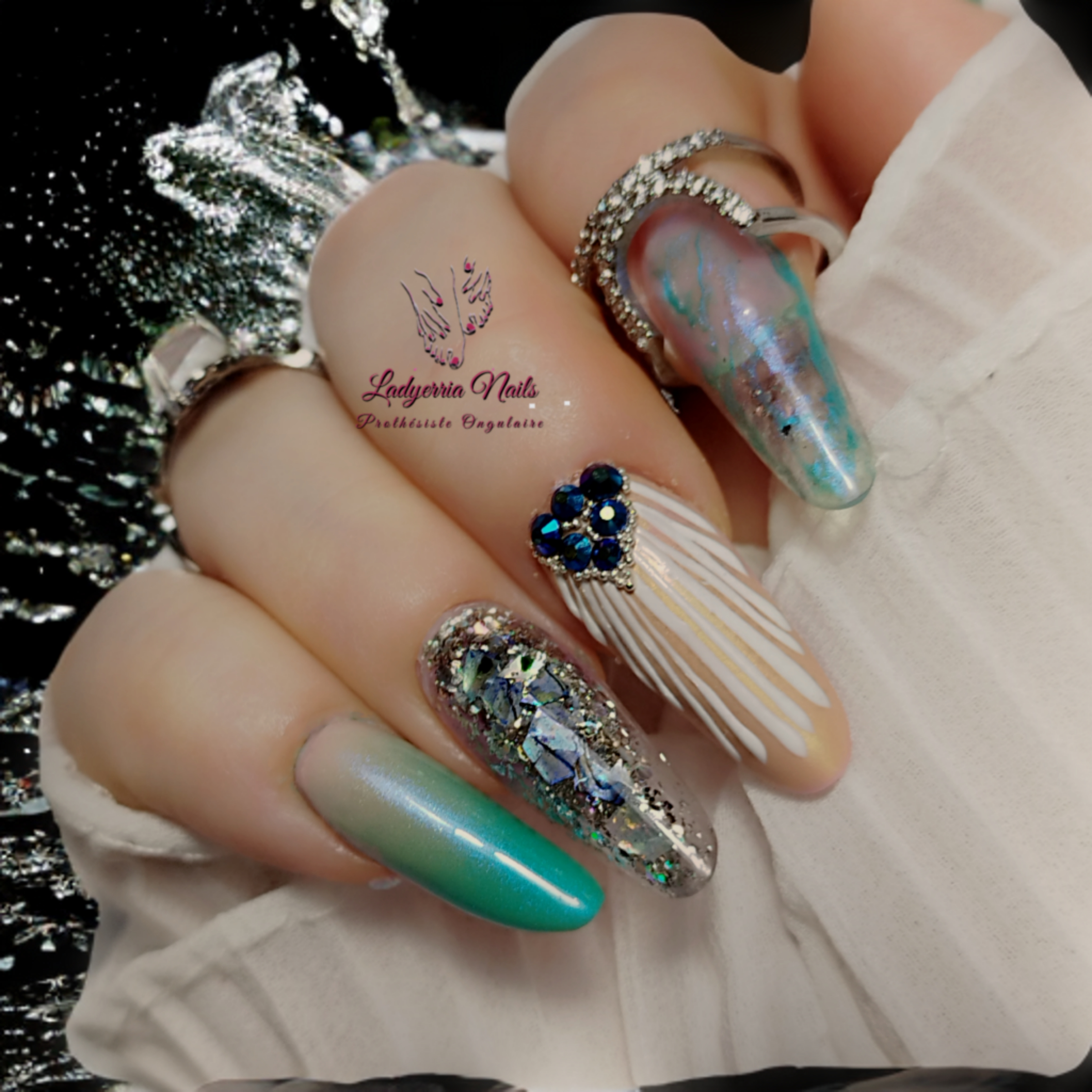 Remplissage avec nail art prestige Popits