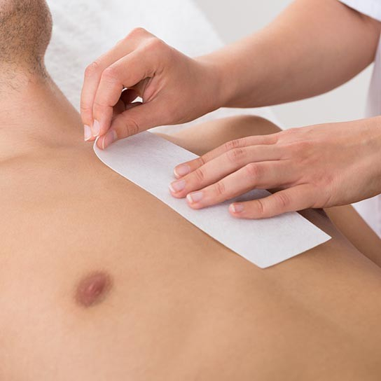 Epilation homme col+cou