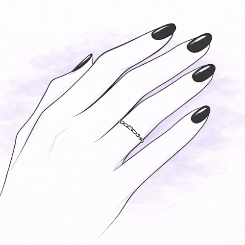 Řetízkový prstýnek